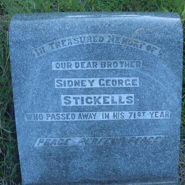 STICKELLS Sidney George