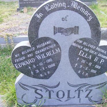 STOLTZ Edward Wilhelm 1910-1988 &amp; Ella B.P. 1919-1991