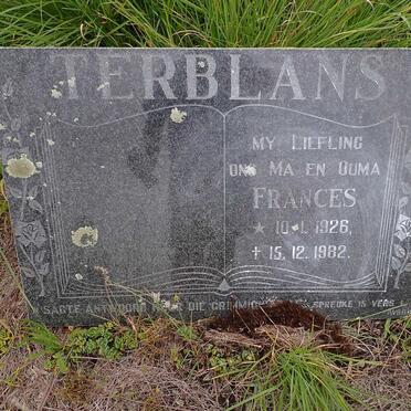 TERBLANS Frances 1926-1982