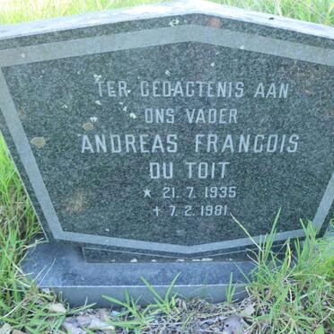 TOIT Andreas Francois, du 1935-1981