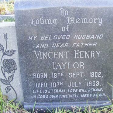 TAYLOR Vincent Henry 1902-1963