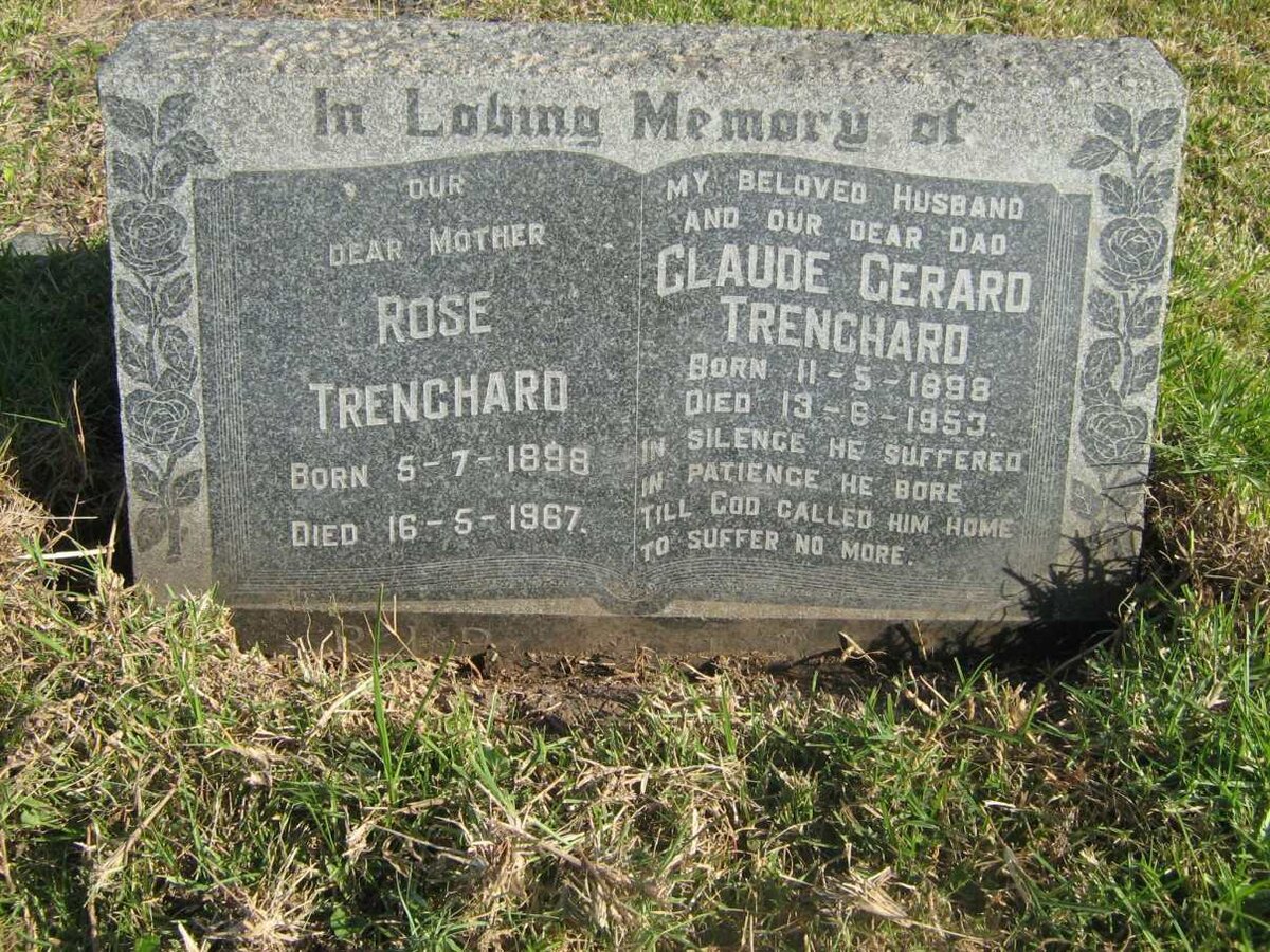 TRENCHARD Claude Gerard 1898-1953 &amp; Rose 1898-1967