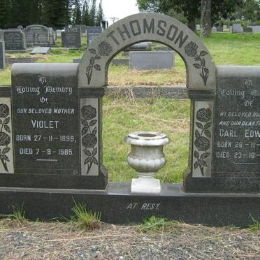 THOMSON Carl Edward 1897-1962 &amp; Violet 1899-1985