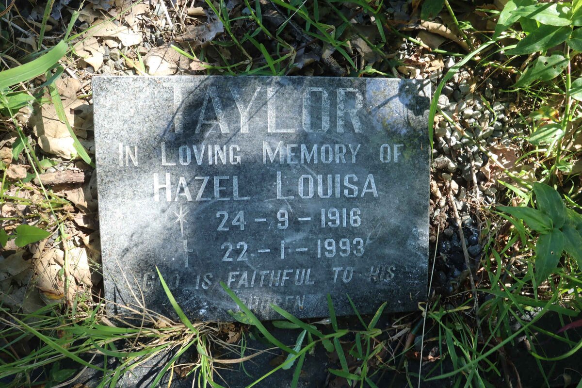 TAYLOR Hazel Louisa 1916-1993