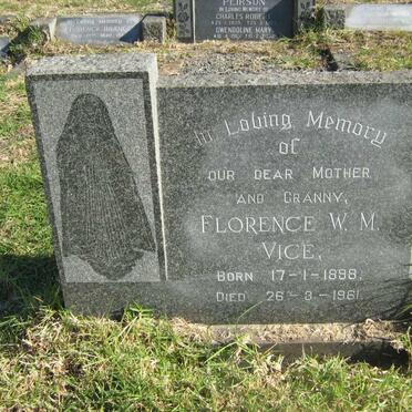 VICE Florence W.M. 1898-1960