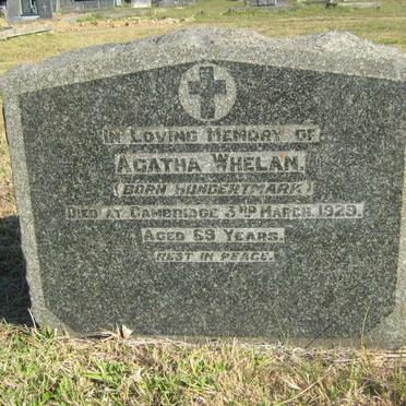 WHELAN Agatha nee HUNDERTMARK -1929