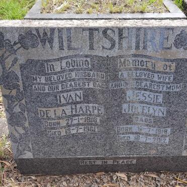 WILTSHIRE Ivan de la Harpe 1910-1961 & Jessie Jocelyn 1918-2012  :: CLUR George Gerald 1915-2003