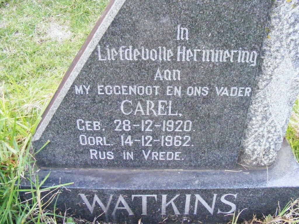 WATKINS Carel 1920-1962