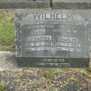 WILHELM Charles 1889-1957 &amp; Maria Catharina 1898-1975