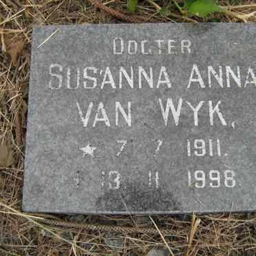 WYK Susanna Anna, van 1911-1998
