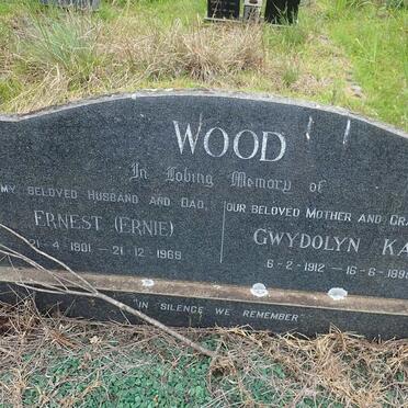 WOOD Ernest 1901-1969 &amp; Gwydolyn Kate 1912-1995