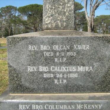 XAVIER Olcan -1953 :: MURA Calixtus  -1936 :: McKENNY Columban