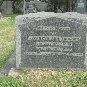 YOUNGER Elizabeth Ann 1863-1936