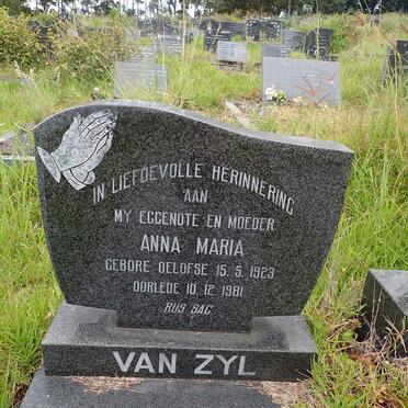 ZYL Anna Maria, van nee OELOFSE 1923-1981