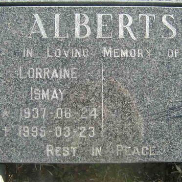 ALBERTS Lorraine Ismay 1937-1995