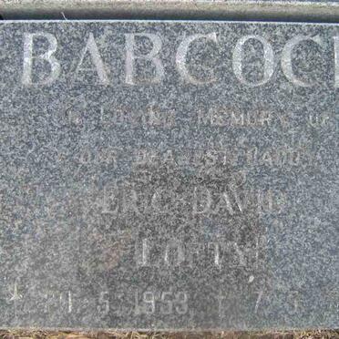 BABCOCK Eric David 1953-1998