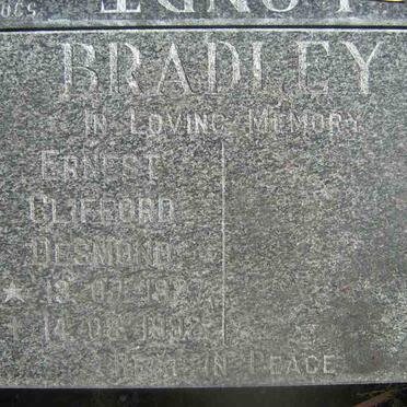 BRADLEY Ernest Clifford Desmond 1927-1992