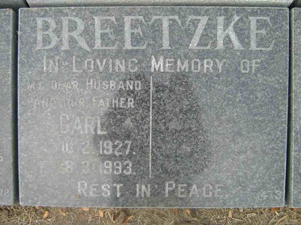 BREETZKE Carl 1927-1993
