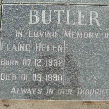 BUTLER Elaine Helen 1932-1990