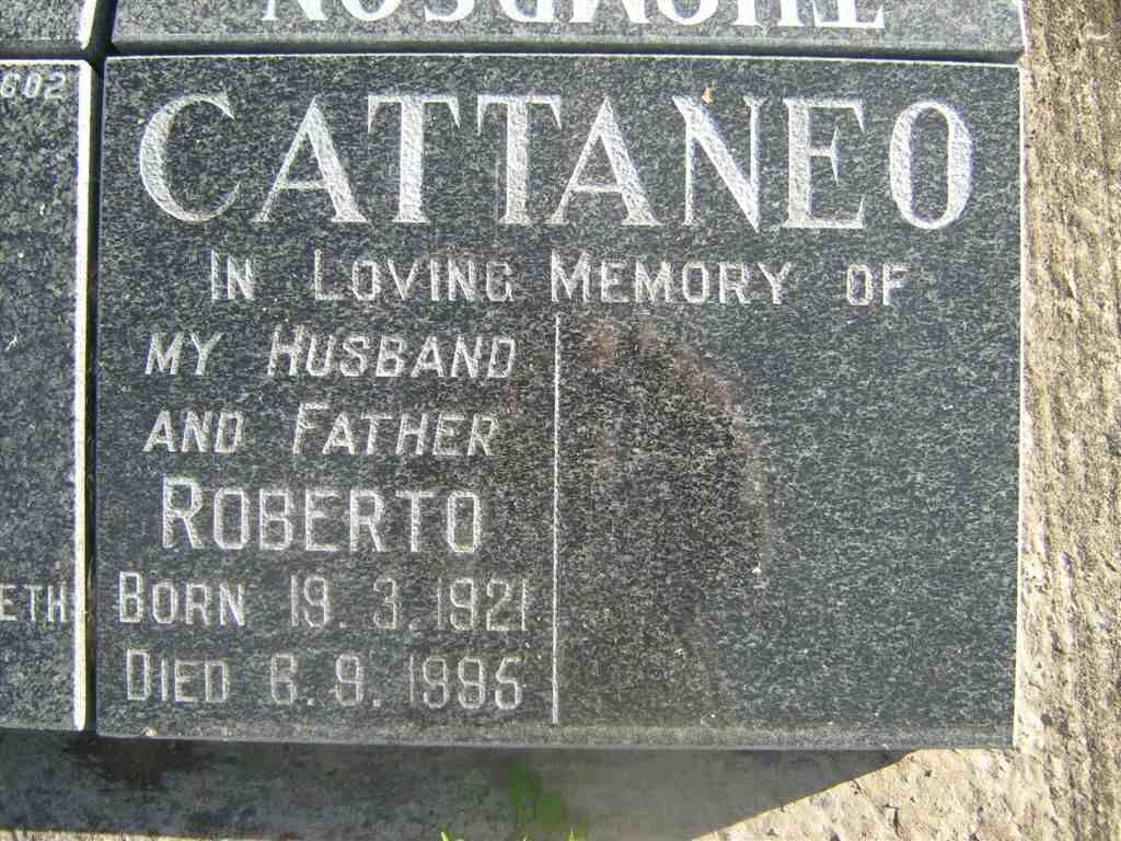 CATTANEO Roberto 1921-1995
