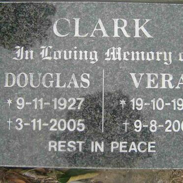 CLARK Douglas 1927-2005 &amp; Vera 1928-2002