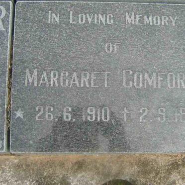 COMFORT Margaret 1910-1986