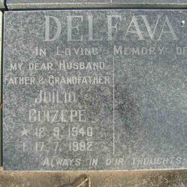 DELFAVA Juilio Guizepe 1940-1992