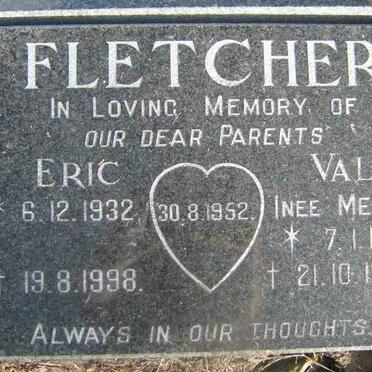 FLETCHER Eric 1932-1998 &amp; Val  MEISE 1931-1986