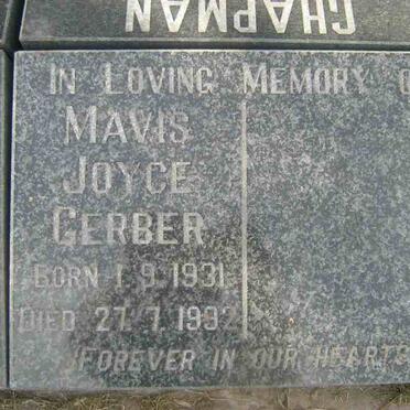 GERBER Mavis Joyce 1931-1992