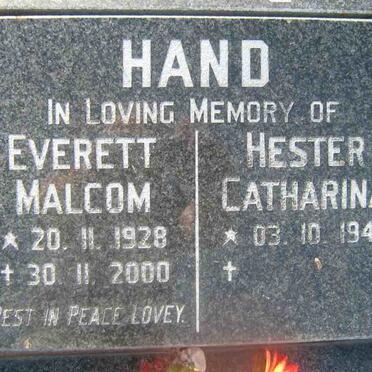 HAND Everett Malcom 1928-2000