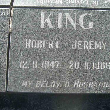 KING Robert Jeremy 1947-1986