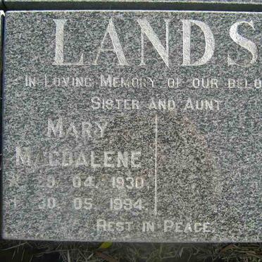 LANDS Mary Magdalene 1930-1994
