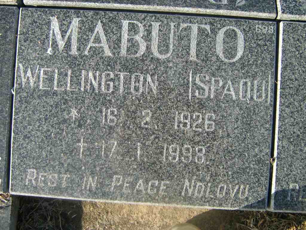 MABUTO Wellington 1926-1998