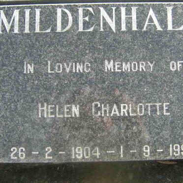 MILDENHALL Helen Charlotte 1904-1992