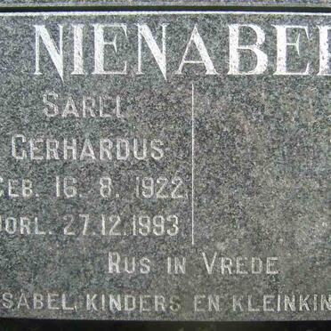 NIENABER Sarel Gerhardus 1922-1993