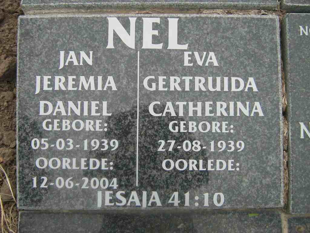 NEL Jan Jeremia Daniel 1939-2004