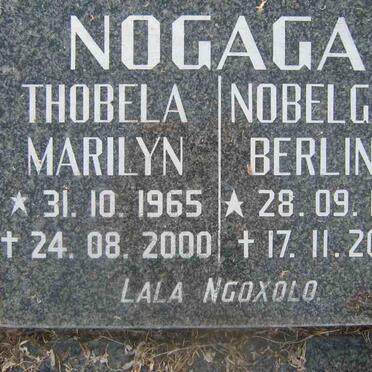 NOGAGA Thobela Marilyn 1965-2000 :: NOGAGA Nobelgium Berlina 1932-2004