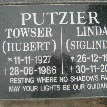 PUTZIER Towser 1927-1986 &amp; Linda  1931-2000