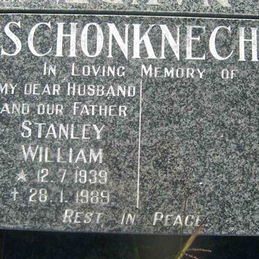 SCHONKNECHT Stanley William 1939-1989
