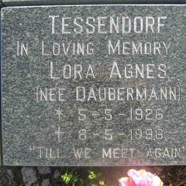 TESSENDORF Lorna Agnes nee DAUBERMANN 1926-1996