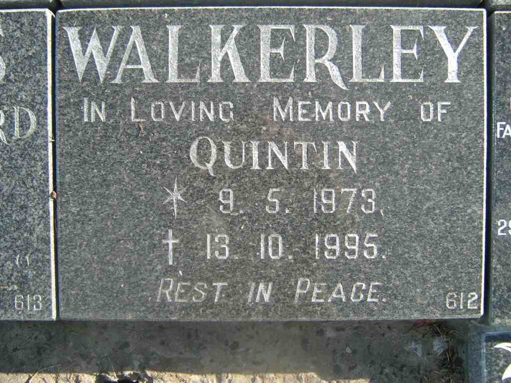 WALKERLEY Quintin 1973-1995