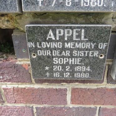 APPEL Sophie 1894-1980