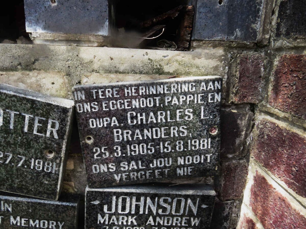 BRANDERS Charles L. 1905-1981