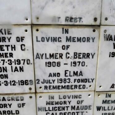 BERRY Aylmer C. 1908-1970 &amp; Elma -1983