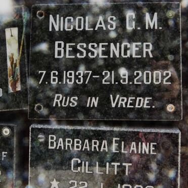 BESSENGER Nicolas G.M. 1937-2002