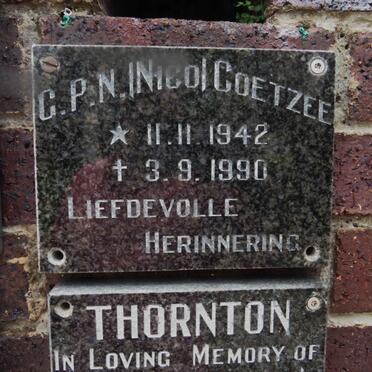 COETZEE C.P.N. 1942-1990
