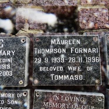 FORNARI Maureen Thompson 1939-1996