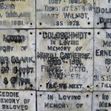 GOLDSCHMIDT Franz Otto 1900-1971 &amp; Muriel Catherine 1908-1961