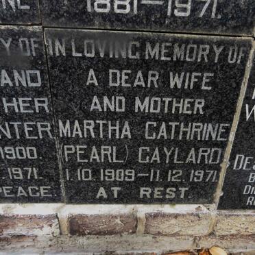 GAYLARD Martha Cathrine 1909-1971