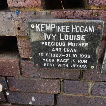 KEMP Ivy Louise nee HOGAN 1927-1999